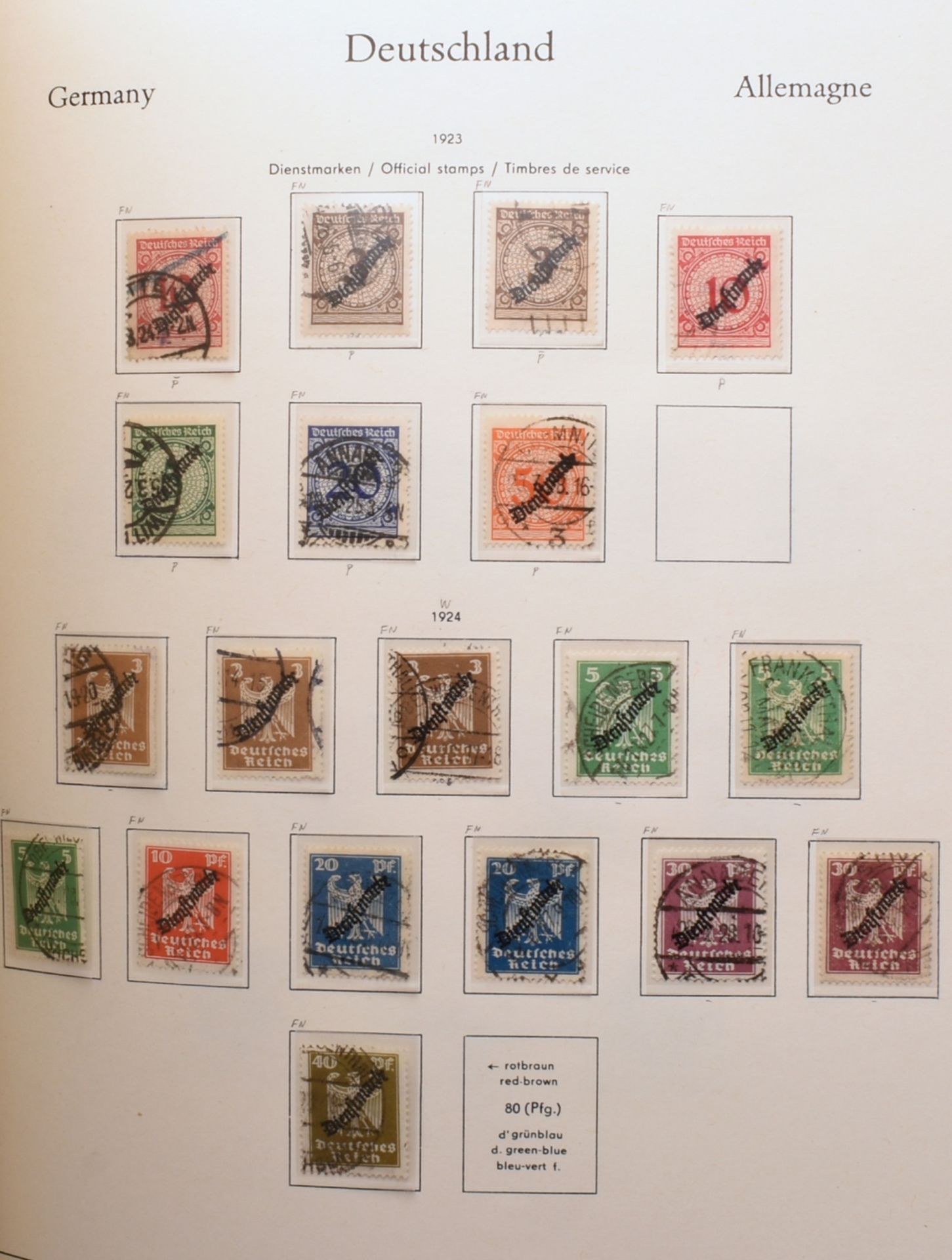 Konvolut Briefmarken Altdeutschland - III. Reich postfrisch (viel *) und gestempelt, dabei u.a.: Al - Image 5 of 5