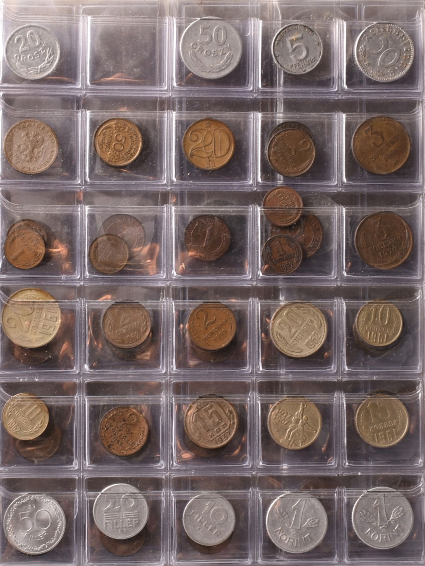 Konvolut Münzen alle Welt insg. über 250 Münzen, dabei u.a.: Kaiserreich, Weimarer Republik, Ira - Bild 2 aus 2