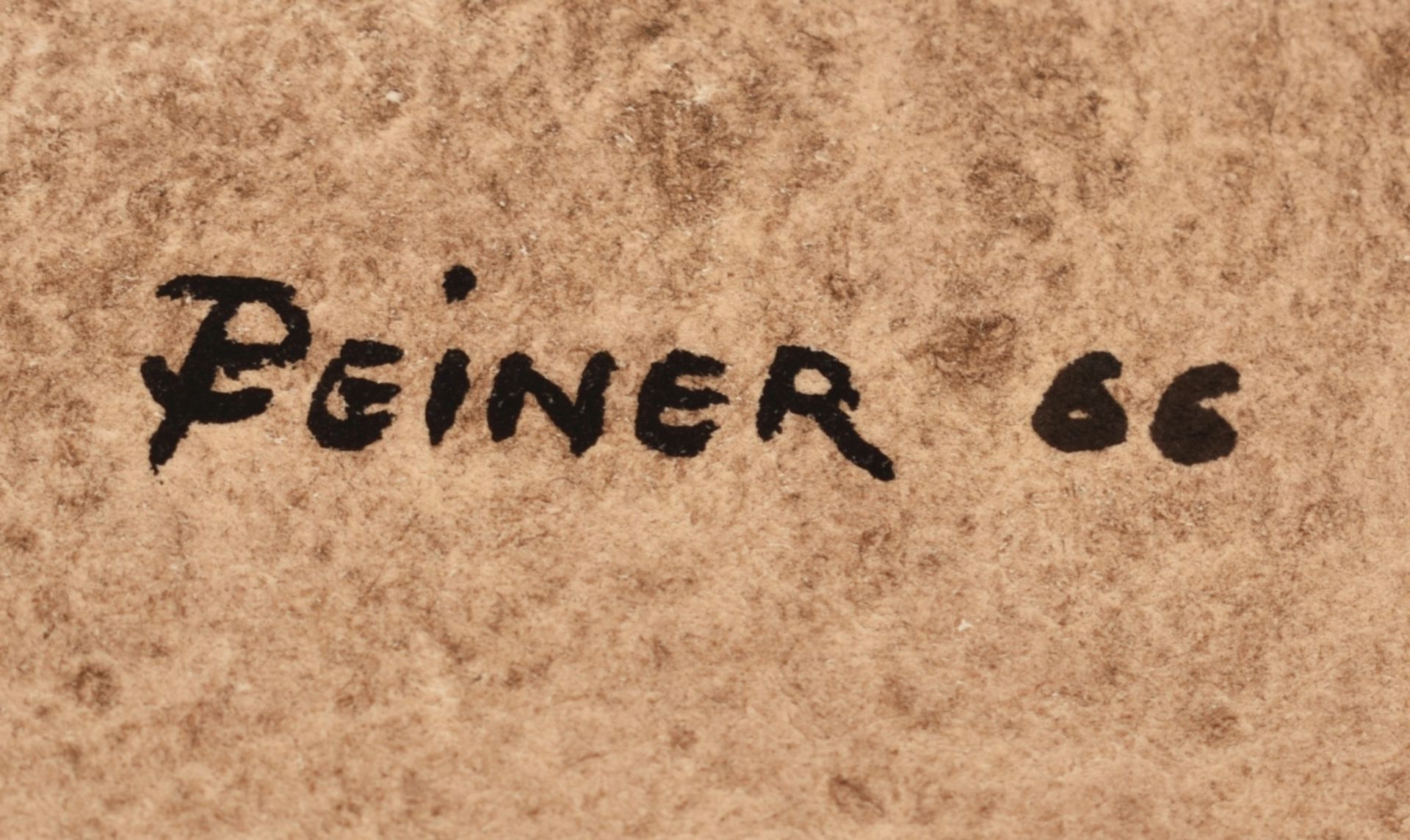 Peiner, Werner (1897 Düsseldorf - 1984 Leichlingen) Aquarell und Bleistift auf Papier, sich aufbä - Bild 3 aus 3