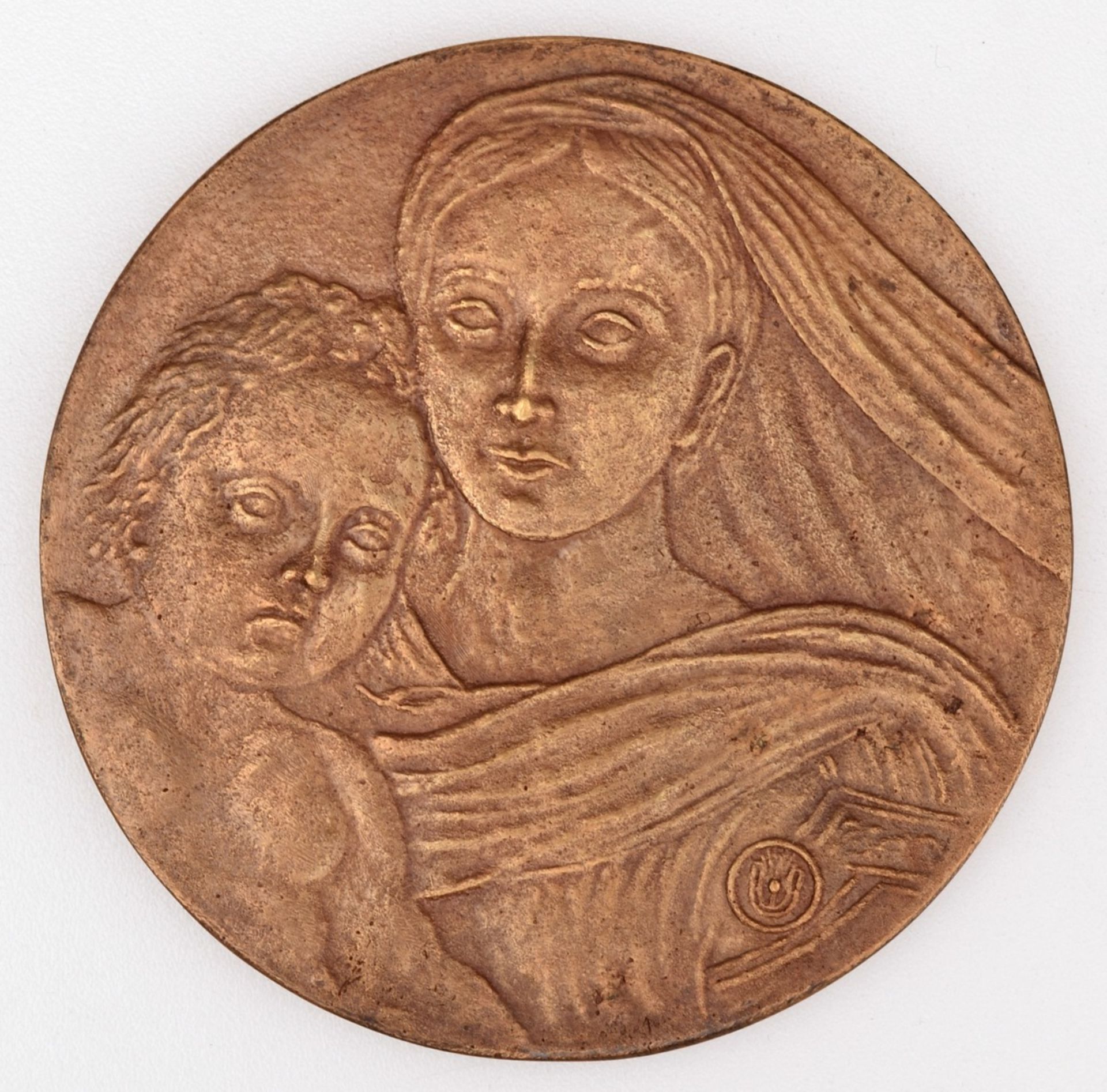 Medaille "500. Geburtstag Raffaelo Santi" Bronze, Hersteller: Bronzegießerei Hans Füssel - Ingrid - Bild 3 aus 3