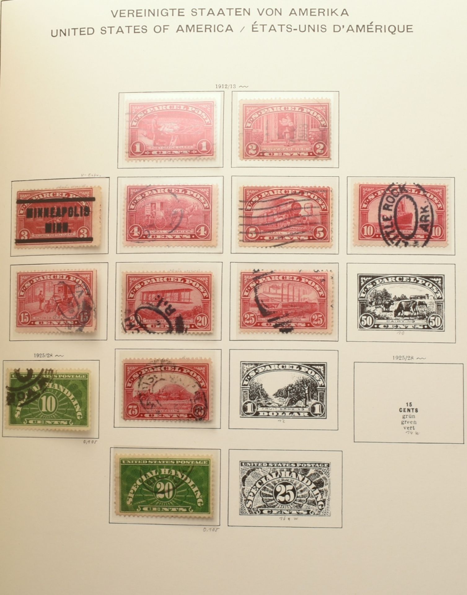 Sammlung Briefmarken USA umfangreich Sammlung gestempelt, ab Mi.-Nr. 8 1857/60 bis ca. 1944, mit ei - Bild 7 aus 7