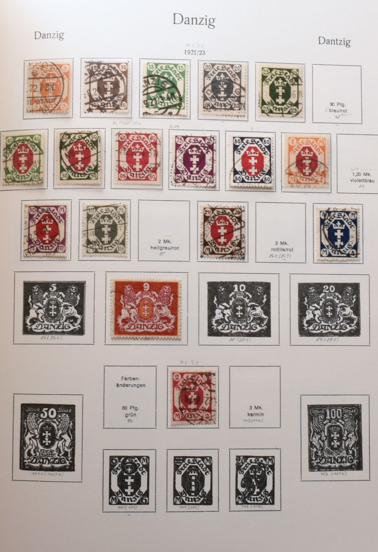 Konvolut Briefmarken Besetzungen I. und II. WK postfrisch (wohl meist Falz) und gestempelt, dabei: - Bild 7 aus 7