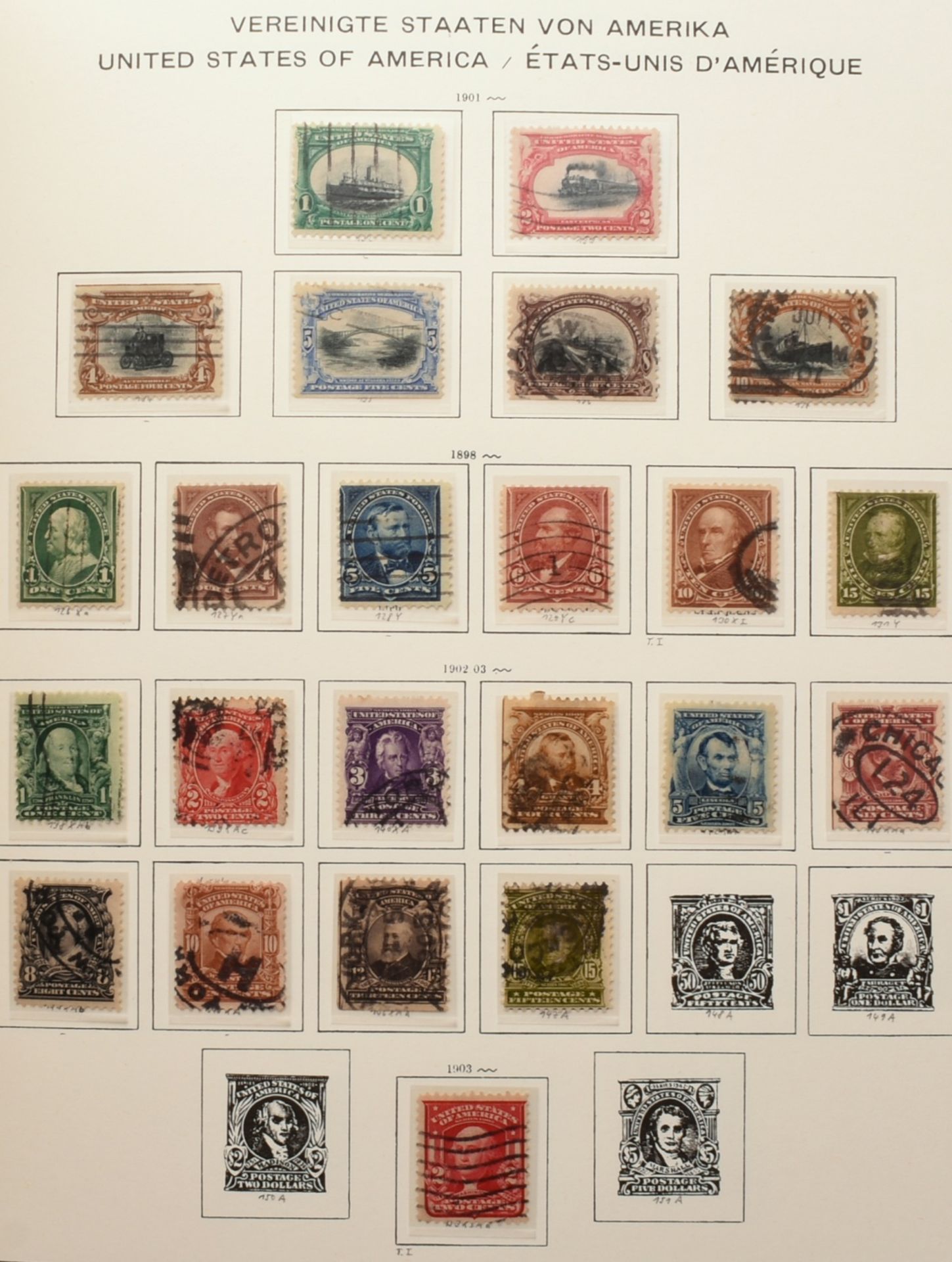 Sammlung Briefmarken USA umfangreich Sammlung gestempelt, ab Mi.-Nr. 8 1857/60 bis ca. 1944, mit ei - Bild 3 aus 7