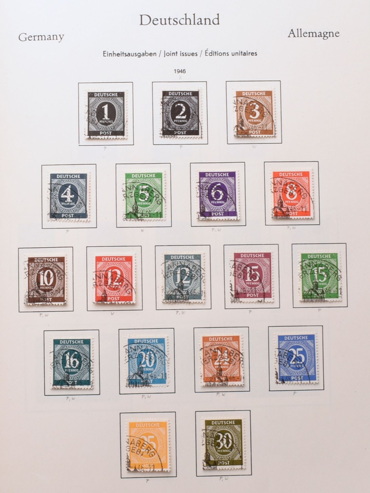 Konvolut Briefmarken Besatzungszonen, Bund und Westberlin überwiegend gestempelt, dazu div. postfr - Bild 3 aus 5