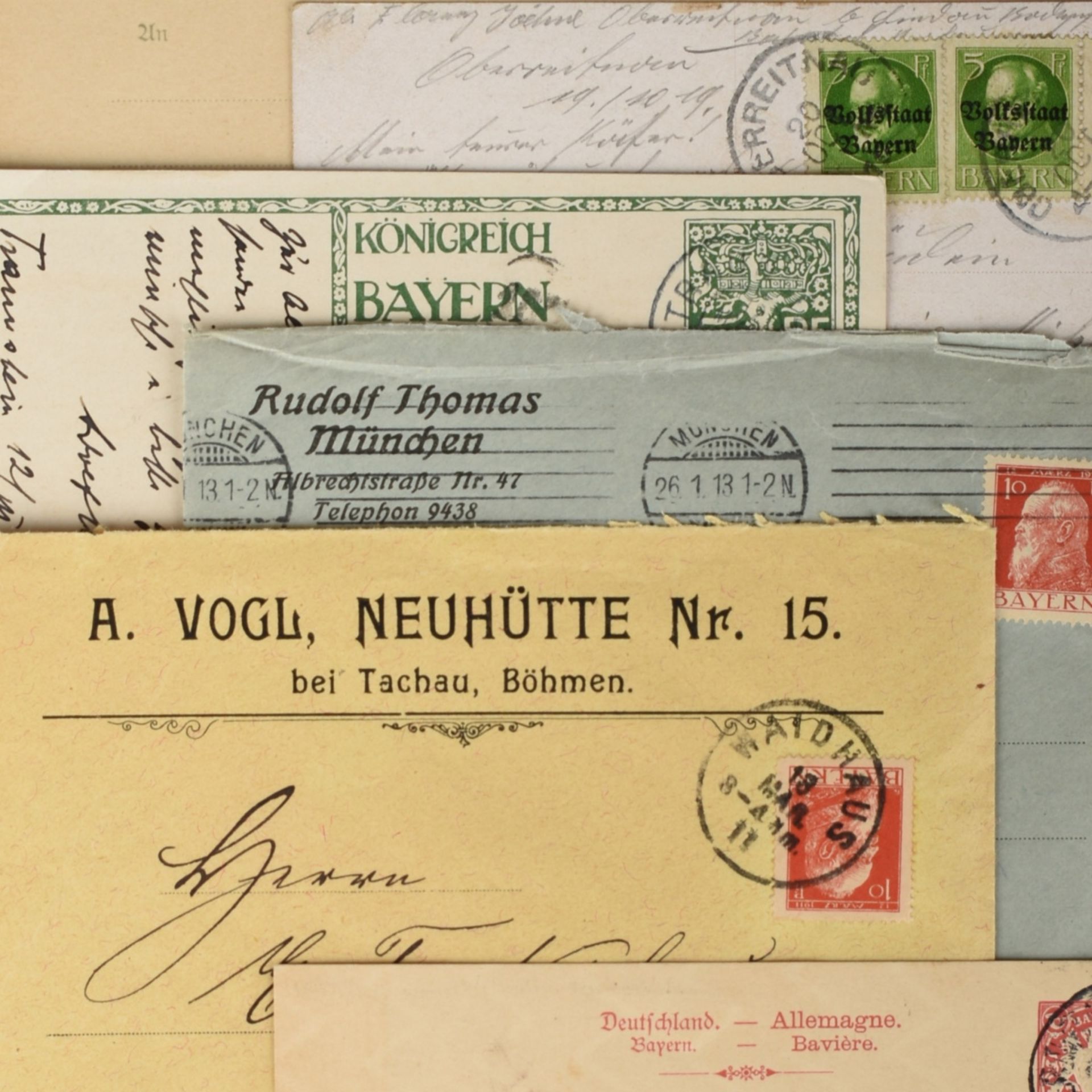 Sammlung Briefmarken, Belege Altdeutschland - Bayern postfrisch (meist *) und gestempelt, schöner