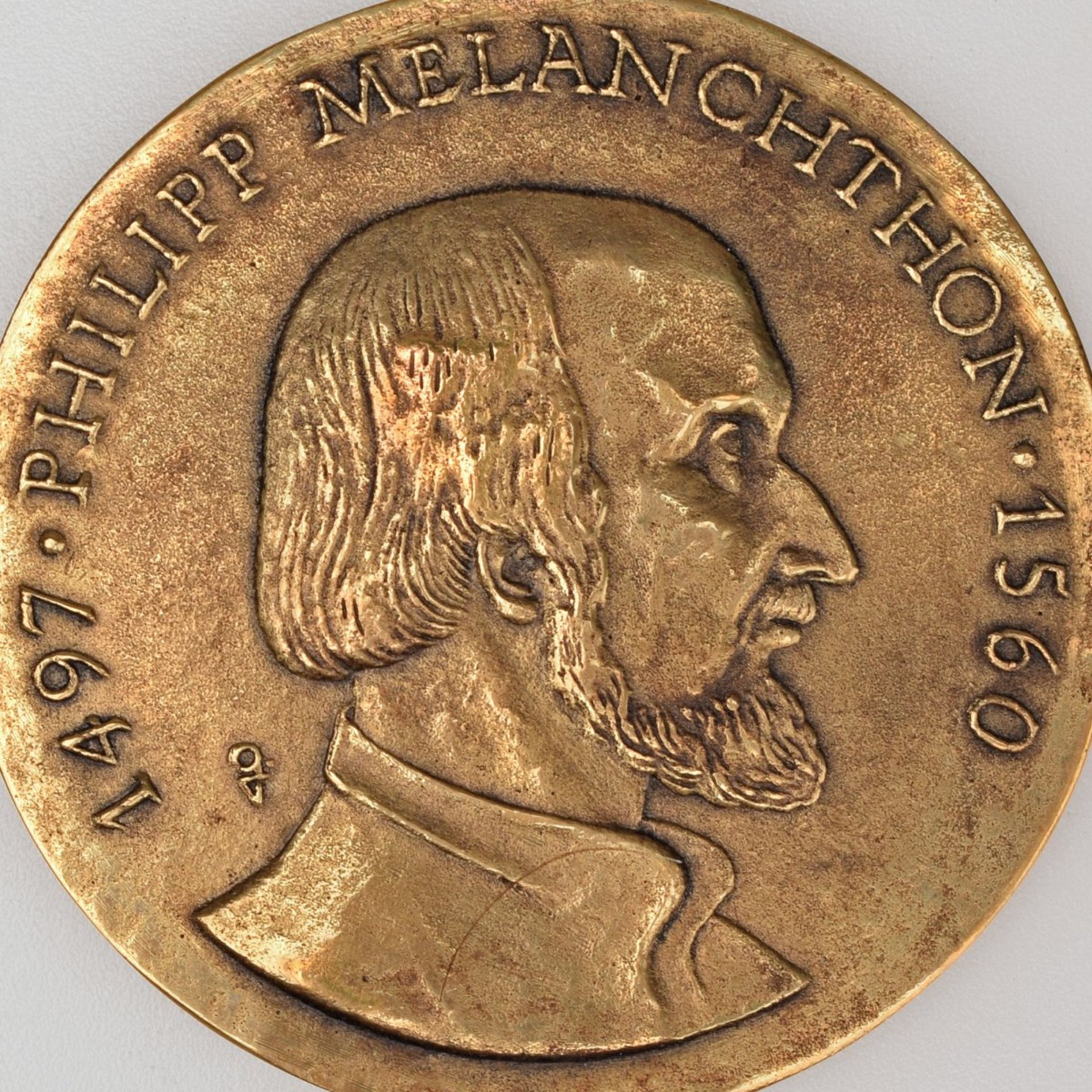 Medaille "Philipp Melanchthon" Bronze, Hersteller: Bronzegießerei Hans Füssel - Ingrid Günzel/Be