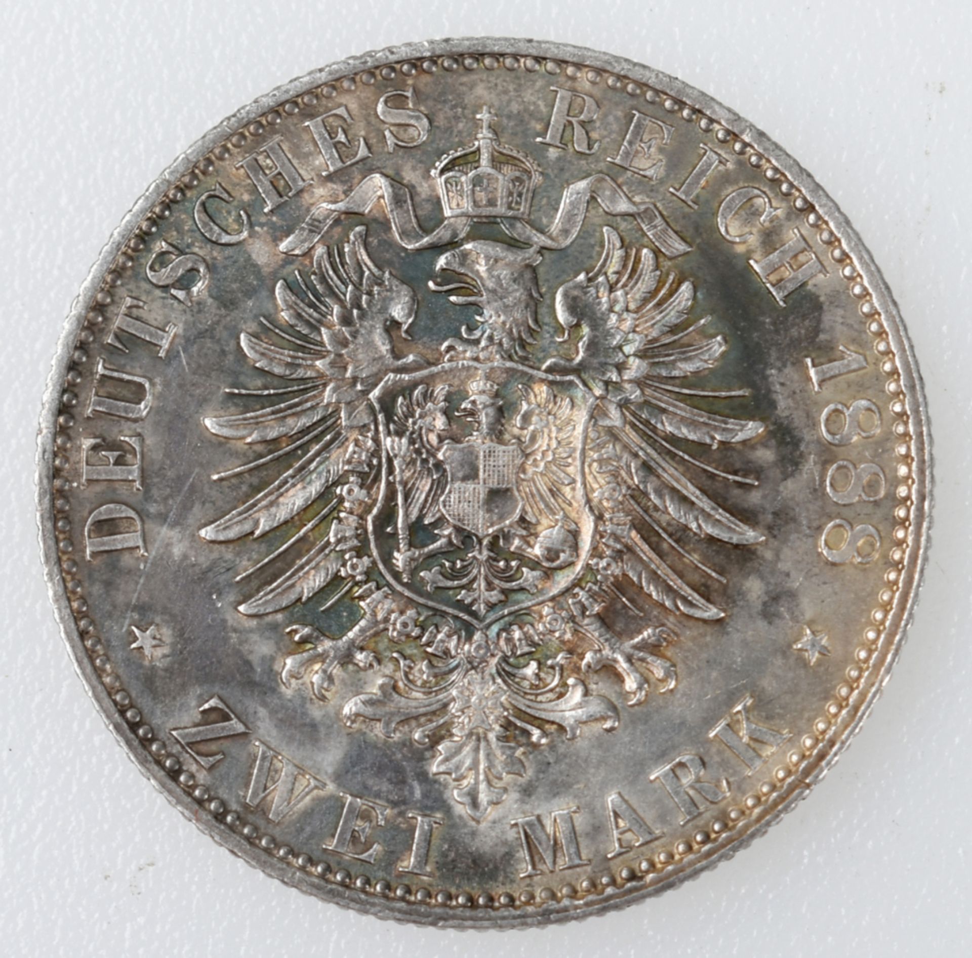 Silbermünze Kaiserreich - Preußen 1888 - Bild 3 aus 3
