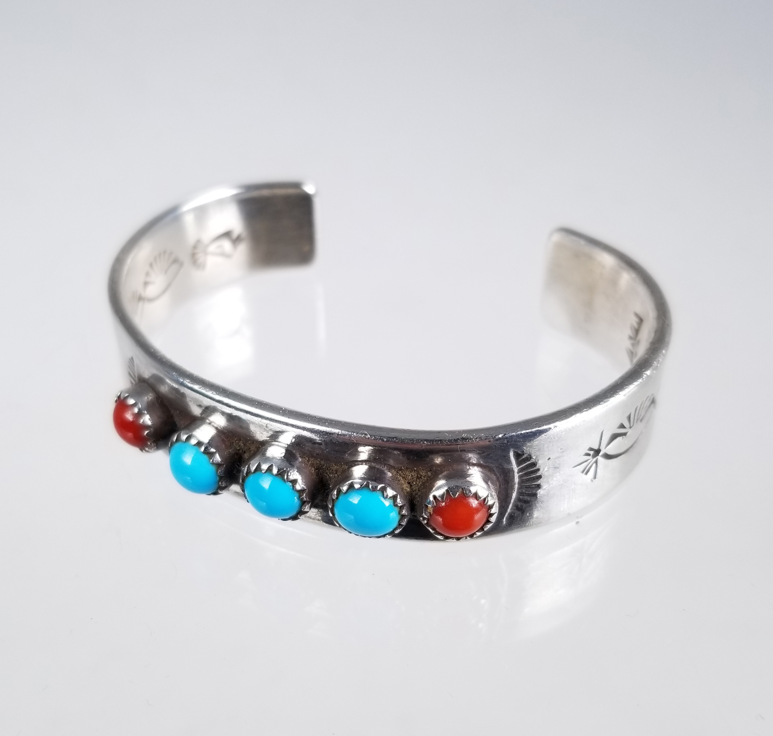 Lag-Zuni Sterling & Turquoise Bracelet - Image 3 of 4