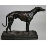 Dubucand, Bronze Whippet Figure