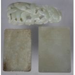 (3) Carved Chinese Jade Articles