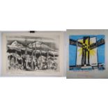 (2) Werner Drewes (American, 1899-1985) Woodcuts