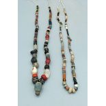 (2) Assorted Ancient Roman, Indus Valley Beads