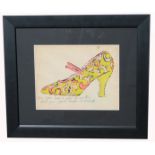 After Warhol, Marker/Ink Sketch of a Shoe