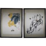 (2) Qi Baishi Woodblock Prints