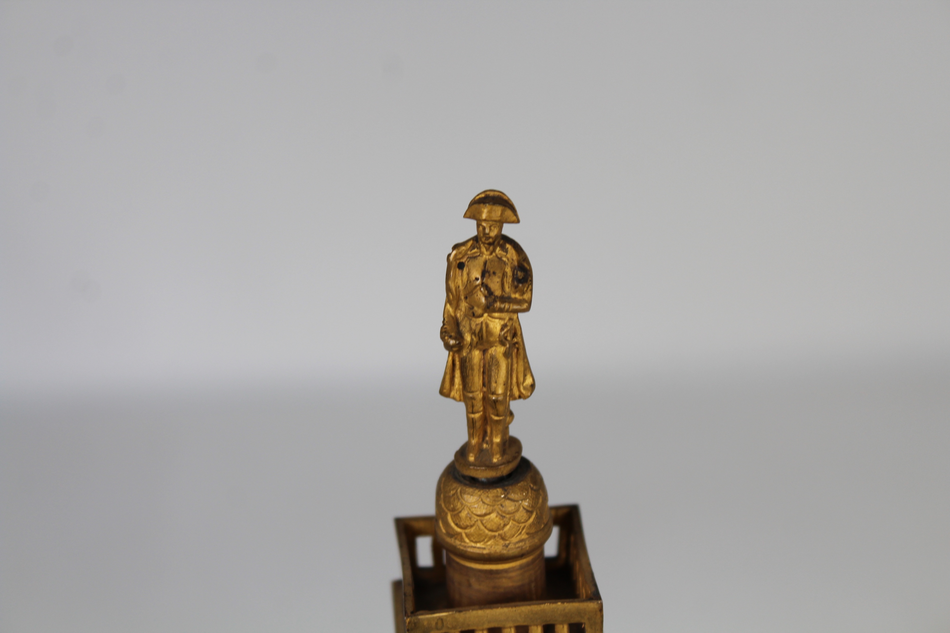French Bronze Place Vendome/Napoleon Thermometer - Image 2 of 5