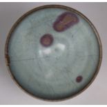 Chinese Purple-Splashed Jun Ware Bowl