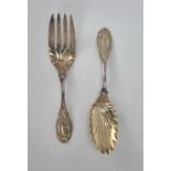 Durgen Sterling Silver Salad Servers