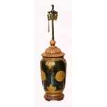 Chinese, Glazed Terracotta Lamp