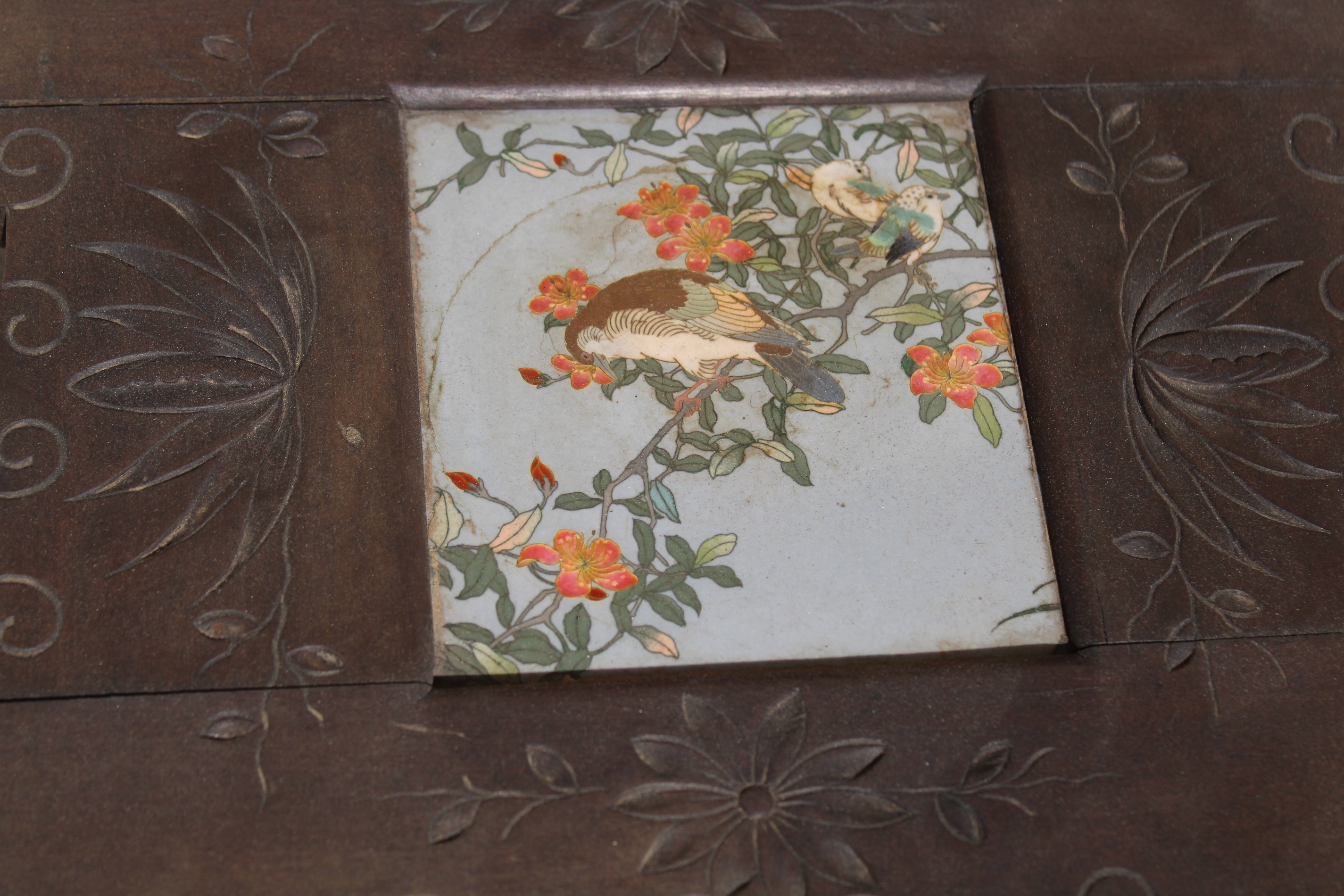 Chinese, Antique Cloisonne Inset Hardwood Table - Image 3 of 6