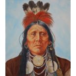 Paul & Chris Calle "Mississippian Indian Portrait"