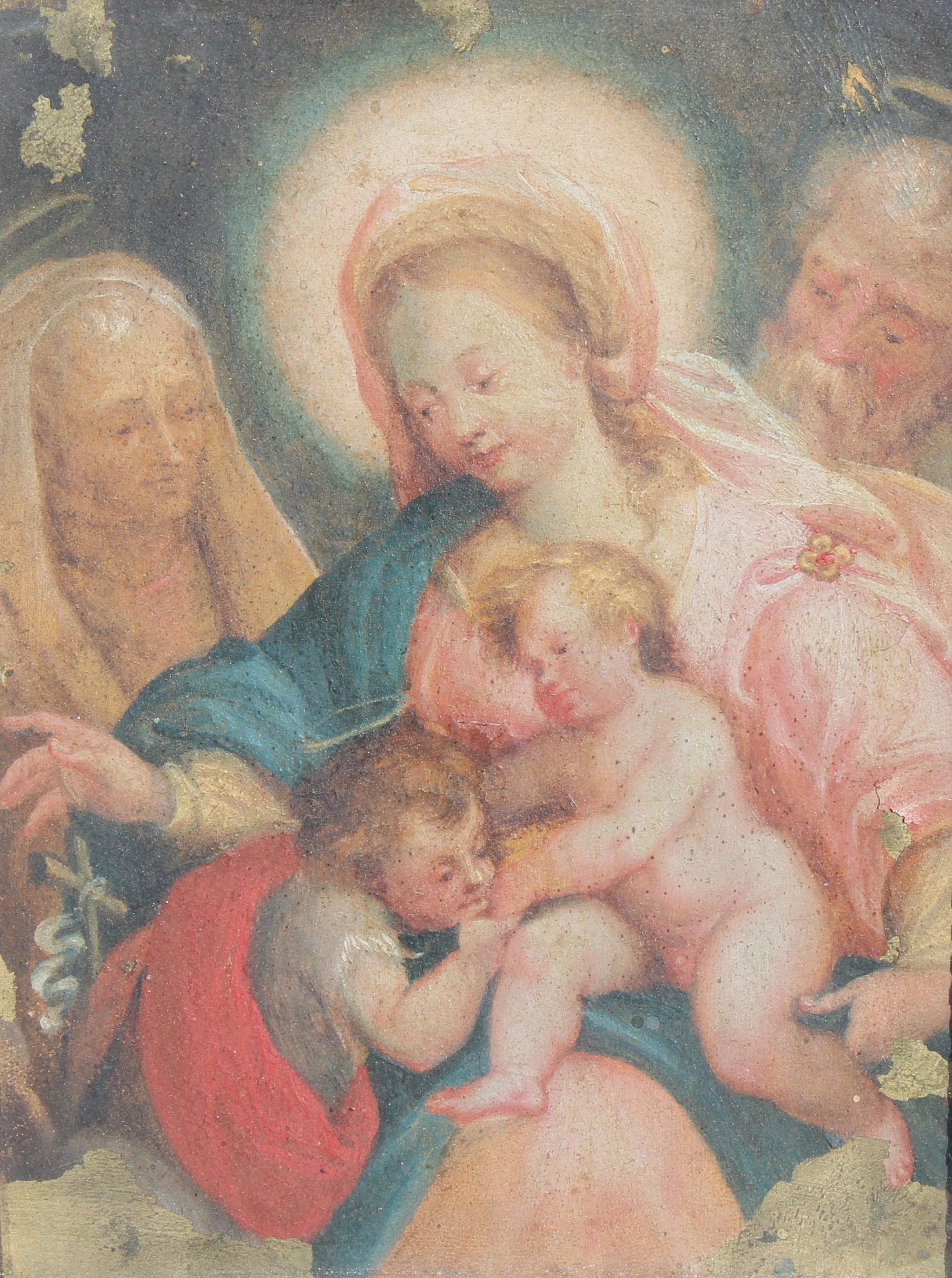 17th Century Old Master Painting of Holy Family - Image 2 of 6