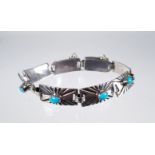 Silver & Turquoise Bracelet