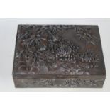 Antique Japanese Bronze Jewelry Box