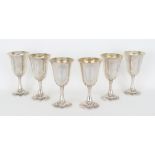 (6) Lord Saybrook Sterling Silver Goblets