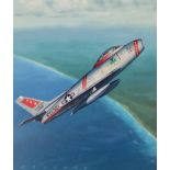 Jack Fellows (B. 1941) North American F-86 Sabre