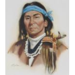Hodges Soileau (B. 1943) Cochise - Indian Chief