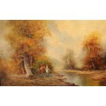 20th C. Signed Adams, Hunt Scene