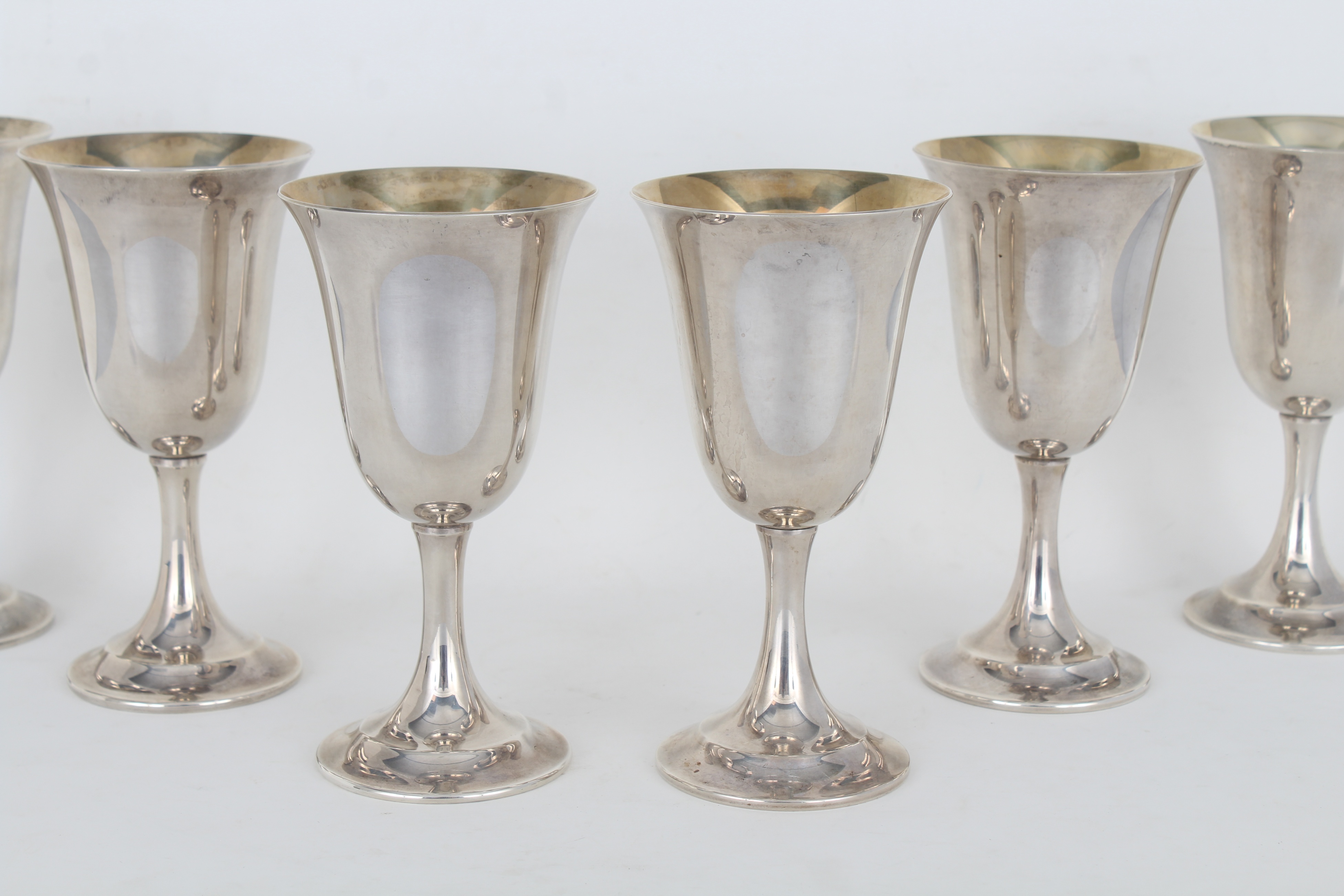 (6) Lord Saybrook Sterling Silver Goblets - Image 2 of 5