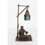 Austrian Orientalist Bronze Figure/Lamp