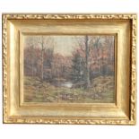 Signed, American School Autumnal River Scene