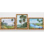 (3) Florida Landscape Paintings, Signed