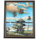 Dezene, Signed Coastal Florida Painting