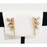 18K Gold & Diamond Drop Earrings