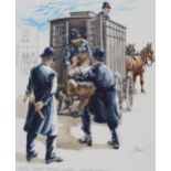 Basil Smith (B. 1925) 1880s Police Patrol Wagon