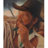 Gregory Rudd (B. 1952) "Pecos Bill"