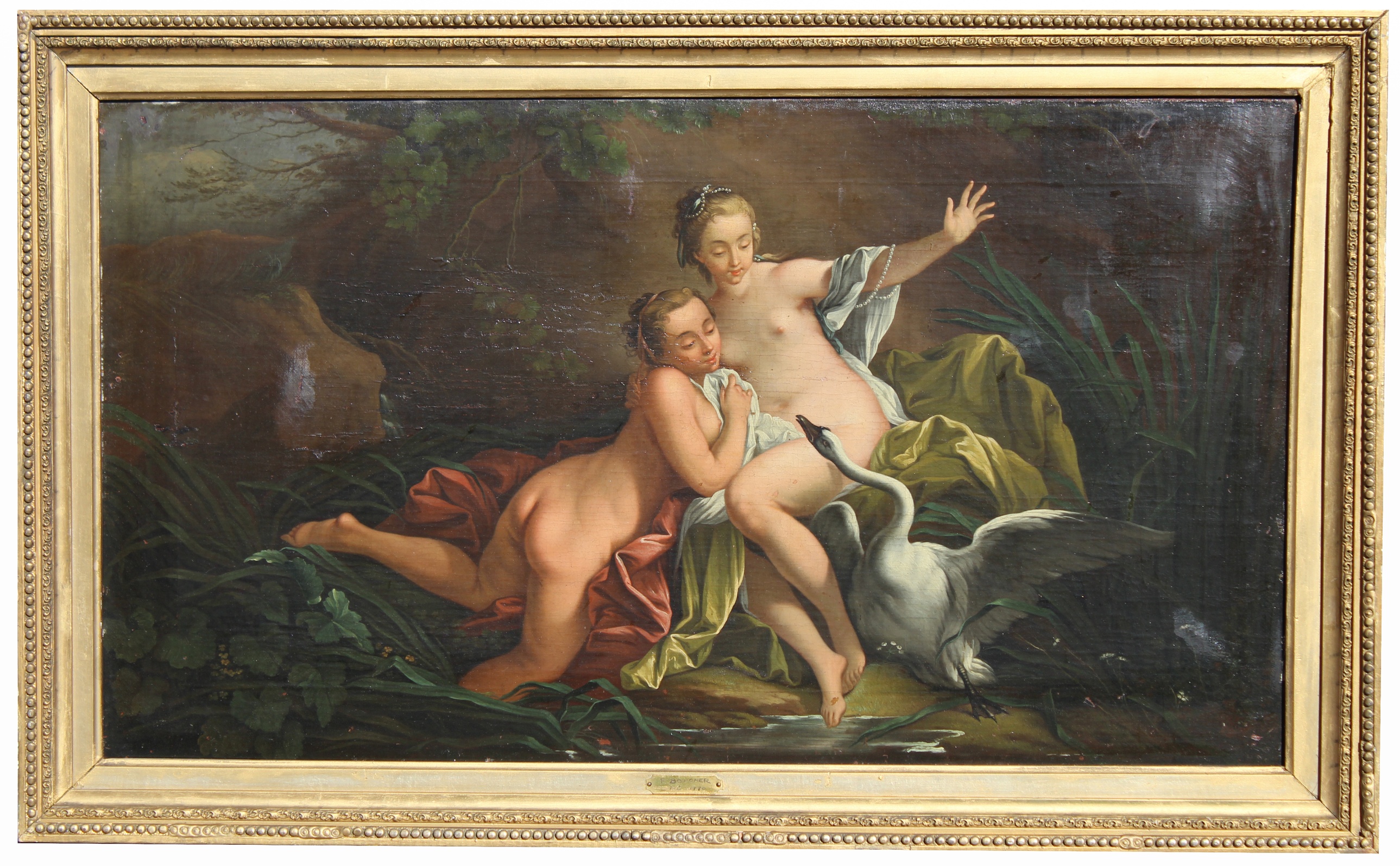 After Boucher, "Leda and the Swan" Painting