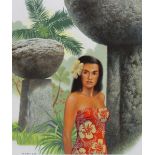 Howard Koslow (1924 - 2016) "N. Mariana Islands"