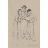 Norman Rockwell "Three Farmers" A/P Lithograph