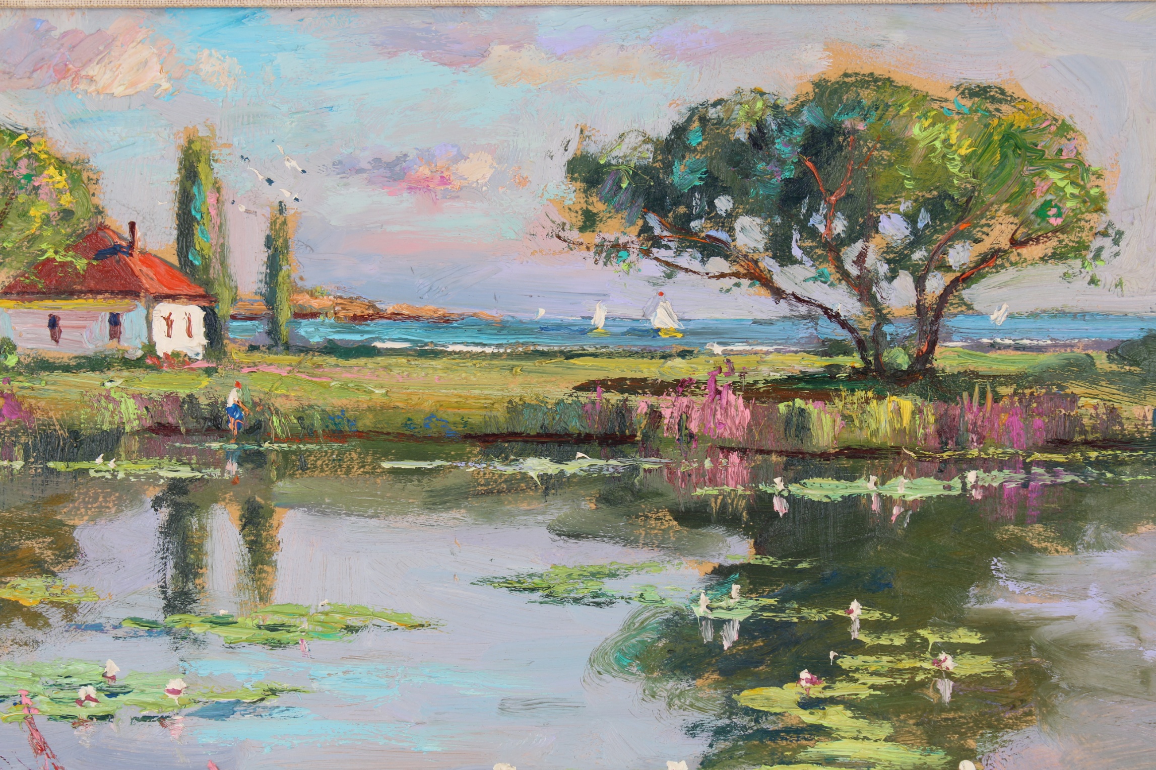 Wayne Morrell (1923-2013) "Mill Pond- Rockport MA" - Image 3 of 5