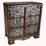 Antique Mother of Pearl Inlaid Jewelry Cabinet