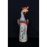 Chinese Multi-Color Glazed Porcelain Rooster