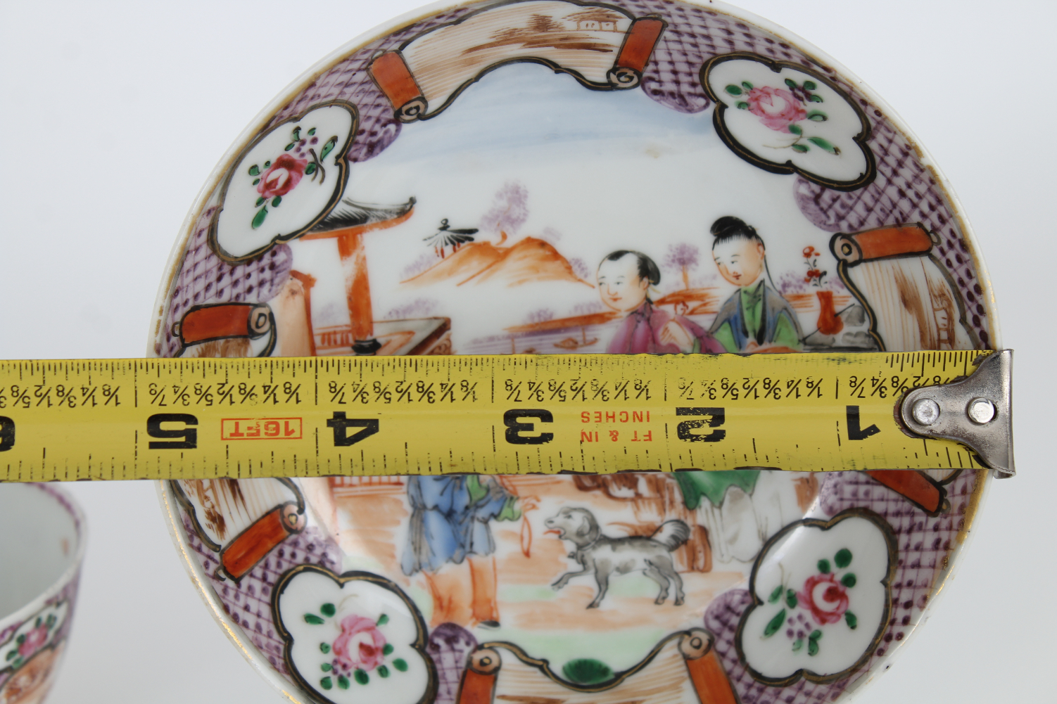 Antique Chinese Export Cup and Saucer - Image 6 of 6