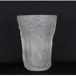 Lalique Style Frosted Ice Bucket
