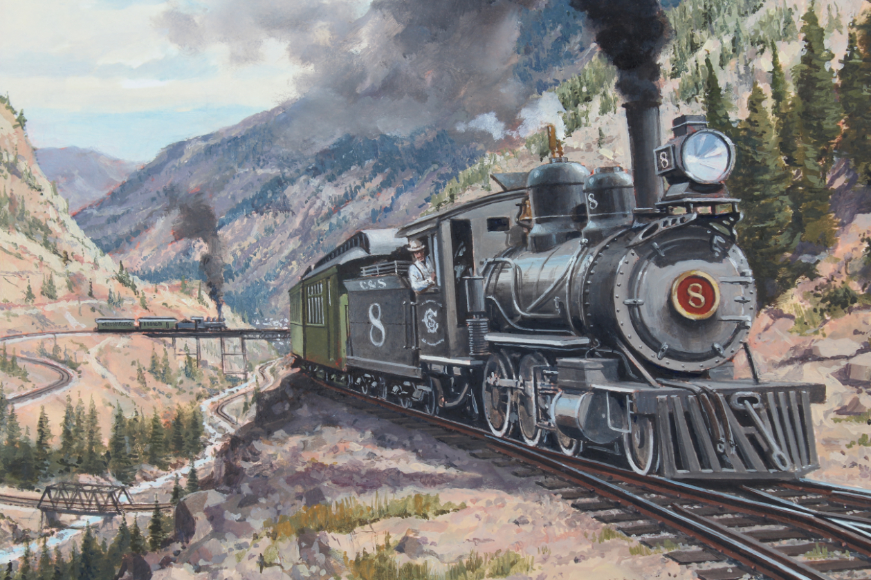 J. Craig Thorpe (B. 1948) "Colorado Locomotive" - Bild 3 aus 5