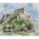 Ronald Maddox (B. 1930) "Edinburgh Castle"