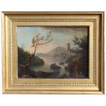 Old Master Italian Landscape Painting w/ Figures